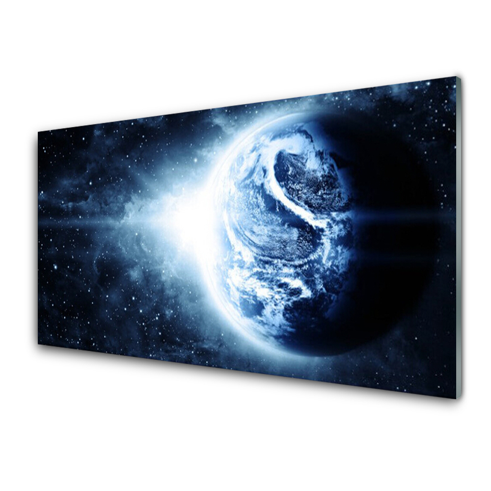 Glasbild aus Plexiglas® Erdball Weltall