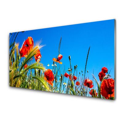 Glasbild aus Plexiglas® Blumen Pflanzen