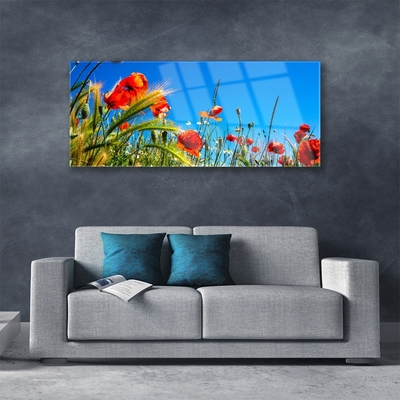 Glasbild aus Plexiglas® Blumen Pflanzen