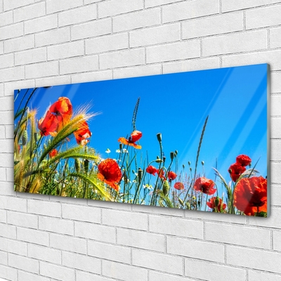 Glasbild aus Plexiglas® Blumen Pflanzen