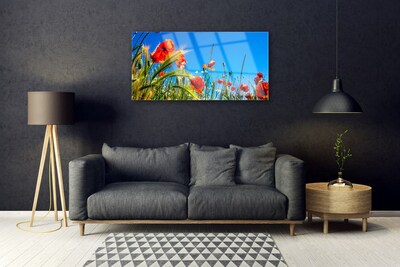 Glasbild aus Plexiglas® Blumen Pflanzen