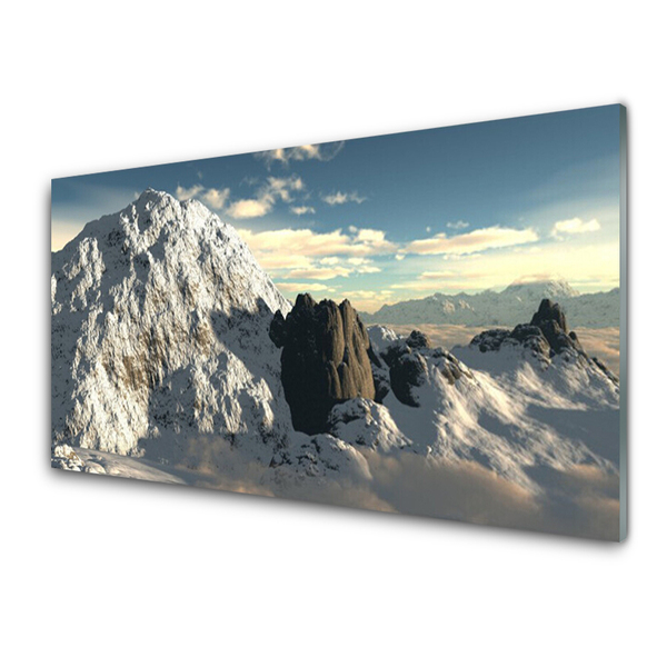 Glasbild aus Plexiglas® Gebirge Landschaft