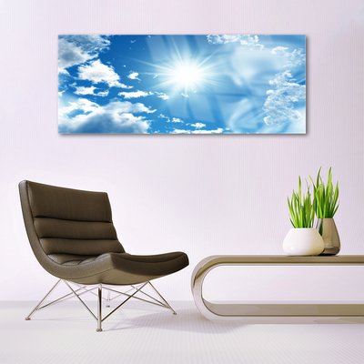 Glasbild aus Plexiglas® Himmel Sonne Landschaft