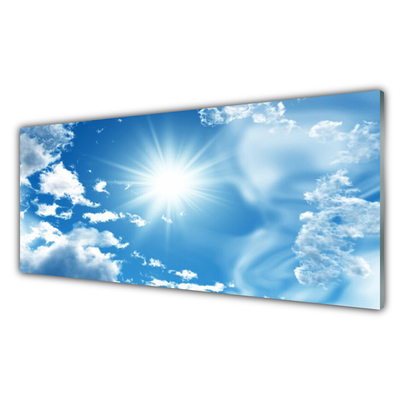 Glasbild aus Plexiglas® Himmel Sonne Landschaft