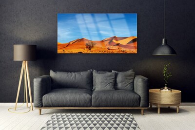 Glasbild aus Plexiglas® Wüste Landschaft