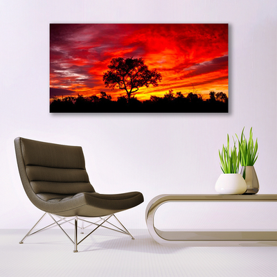 Glasbild aus Plexiglas® Baum Landschaft