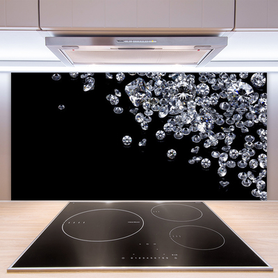 Küchenrückwand Spritzschutz Diamanten Kunst