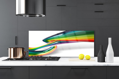 Küchenrückwand Spritzschutz Abstrakter Regenbogen Kunst