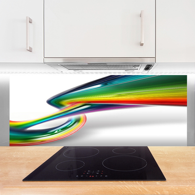 Küchenrückwand Spritzschutz Abstrakter Regenbogen Kunst
