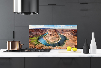 Küchenrückwand Spritzschutz Grand Canyon Fluss Landschaft