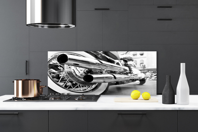 Küchenrückwand Spritzschutz Motorrad Kunst