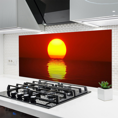 Küchenrückwand Spritzschutz Sonnenuntergang Meer Landschaft
