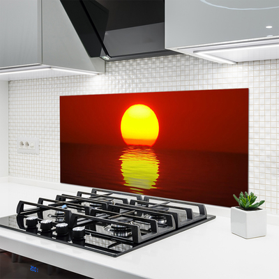 Küchenrückwand Spritzschutz Sonnenuntergang Meer Landschaft