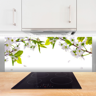 Küchenrückwand Spritzschutz Blumen Blätter Natur
