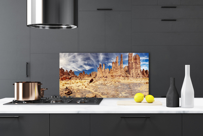 Küchenrückwand Spritzschutz Wüste Landschaft