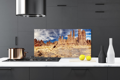 Küchenrückwand Spritzschutz Wüste Landschaft