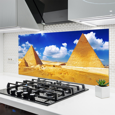 Küchenrückwand Spritzschutz Wüste Pyramiden Landschaft