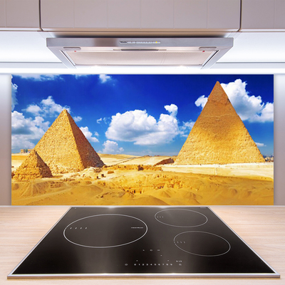 Küchenrückwand Spritzschutz Wüste Pyramiden Landschaft