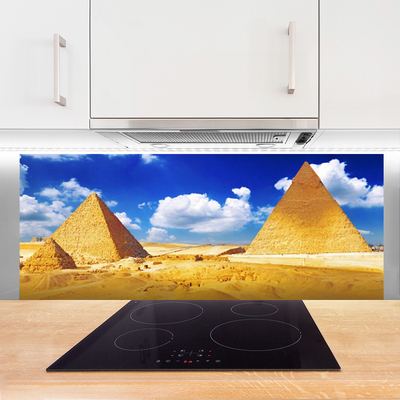 Küchenrückwand Spritzschutz Wüste Pyramiden Landschaft