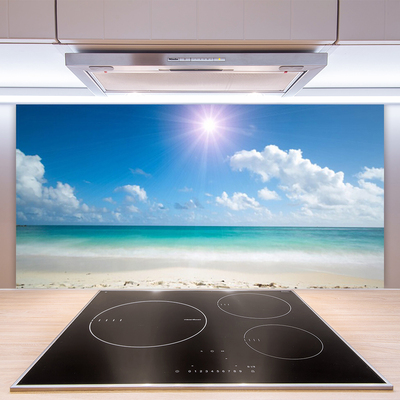 Küchenrückwand Spritzschutz Meer Strand Sonne Landschaft