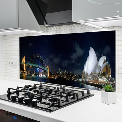 Küchenrückwand Spritzschutz Sydney Brücke Stadt Architektur