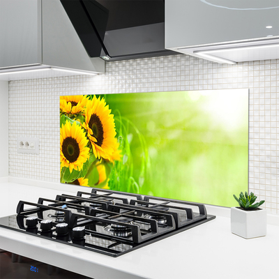 Küchenrückwand Spritzschutz Sonnenblumen Pflanzen