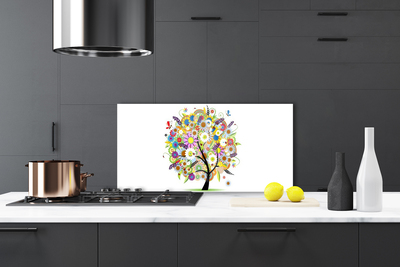 Küchenrückwand Spritzschutz Baum Kunst
