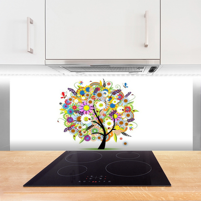 Küchenrückwand Spritzschutz Baum Kunst