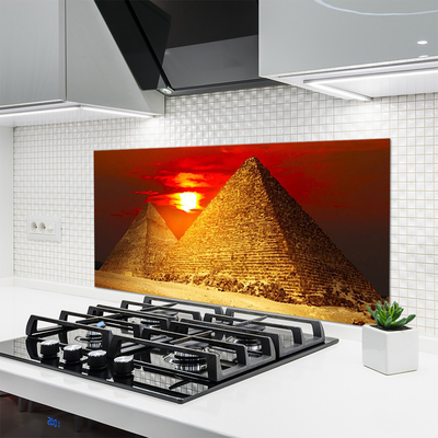 Küchenrückwand Spritzschutz Pyramiden Architektur