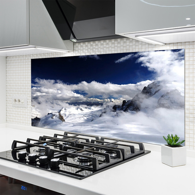 Küchenrückwand Spritzschutz Gebirge Wolken Landschaft