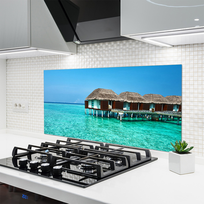 Küchenrückwand Spritzschutz Meer Architektur
