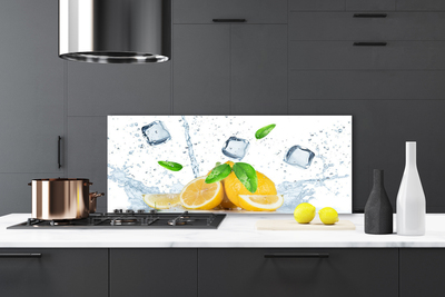 Küchenrückwand Spritzschutz Limette Eiswürfel Küche