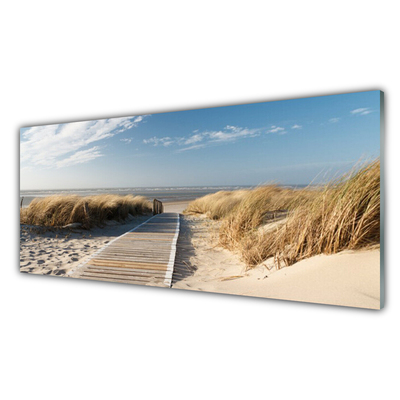 Küchenrückwand Spritzschutz Strand Weg Landschaft