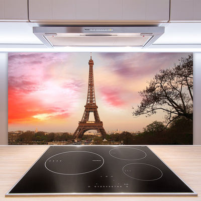 Küchenrückwand Spritzschutz Eiffelturm Architektur