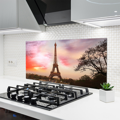 Küchenrückwand Spritzschutz Eiffelturm Architektur