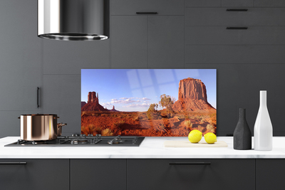 Küchenrückwand Spritzschutz Wüste Landschaft