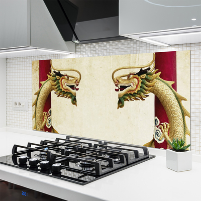 Küchenrückwand Spritzschutz Drachen Kunst