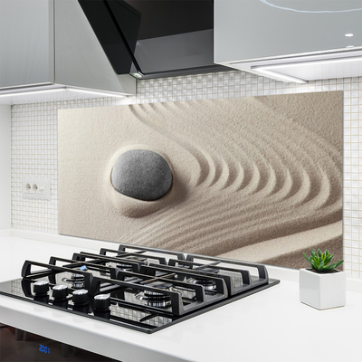 Küchenrückwand Spritzschutz Sand Steine Kunst
