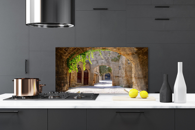 Küchenrückwand Fliesenspiegel Tunnel Architektur