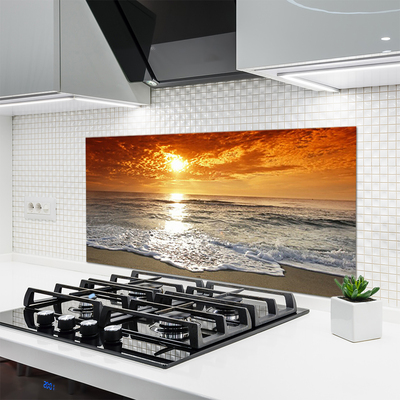 Küchenrückwand Fliesenspiegel Meer Sonne Landschaft