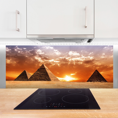 Küchenrückwand Fliesenspiegel Pyramiden Landschaft