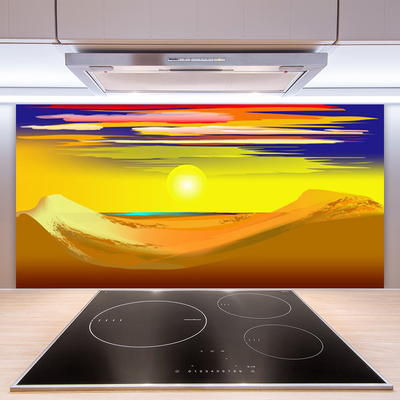Küchenrückwand Fliesenspiegel Wüste Kunst