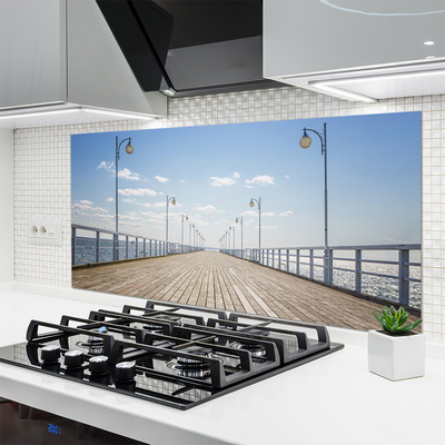 Küchenrückwand Fliesenspiegel Brücke Architektur