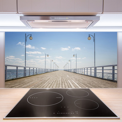 Küchenrückwand Fliesenspiegel Brücke Architektur
