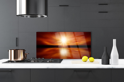 Küchenrückwand Fliesenspiegel Sonne Landschaft