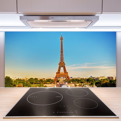 Küchenrückwand Fliesenspiegel Eiffelturm Architektur