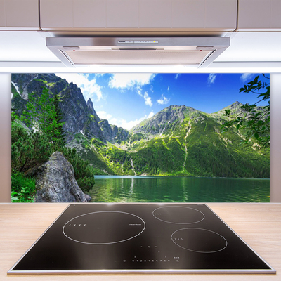 Küchenrückwand Fliesenspiegel Gebirge See Natur