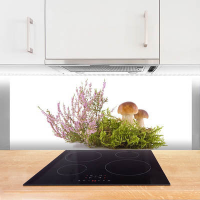 Küchenrückwand Fliesenspiegel Pilze Pflanzen