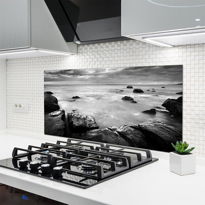 Küchenrückwand Fliesenspiegel Felsen Meer Landschaft