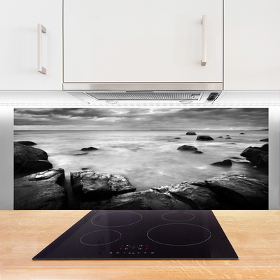 Küchenrückwand Fliesenspiegel Felsen Meer Landschaft
